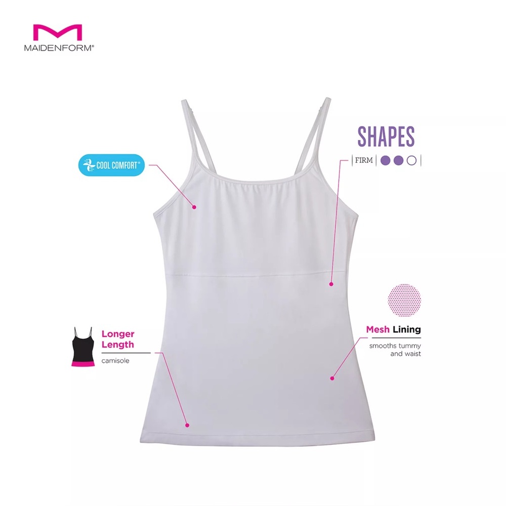 RESERVED EB Maidenform Self Expressions Women's Suddenly Skinny Cami Med Control - Picture 9 of 16